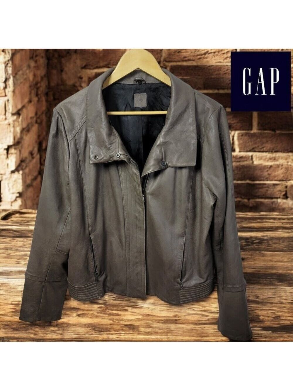 GAP Leather Jacket - Women's XL - Great Used Condition